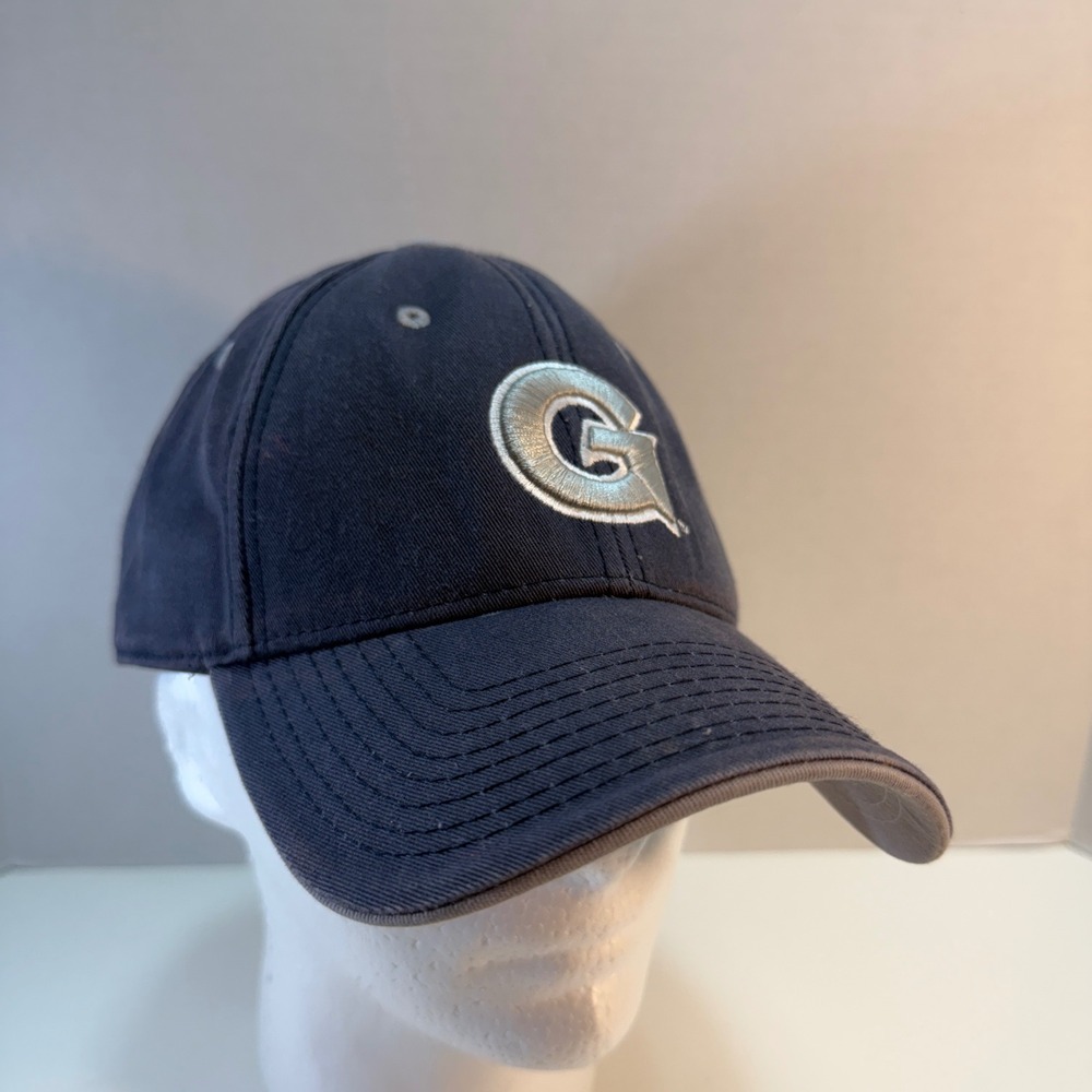 Georgetown Hoyas The Game Hat OSFA OS Adjustable Navy Blue Embroidered NCAA Cap